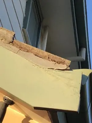damaged gutters