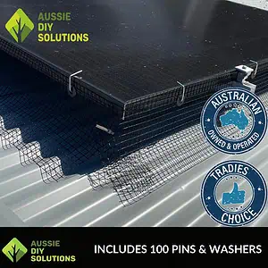 Stainless steel solar panel mesh kit