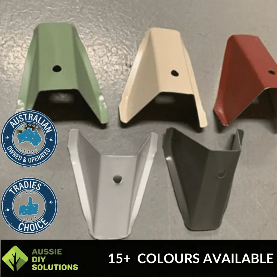Single Colorbond® Coated Trimdek® Roof Saddle/Clip - DIY Gutter Guard