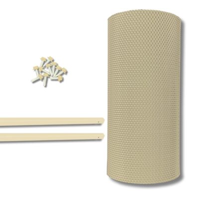 Universal mesh tiled gutter guard kit