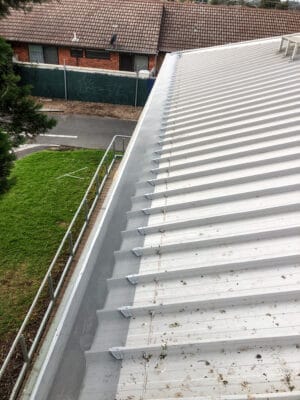 gutter guard kliplok roof