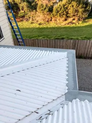 corrugated roof gutter guard installation