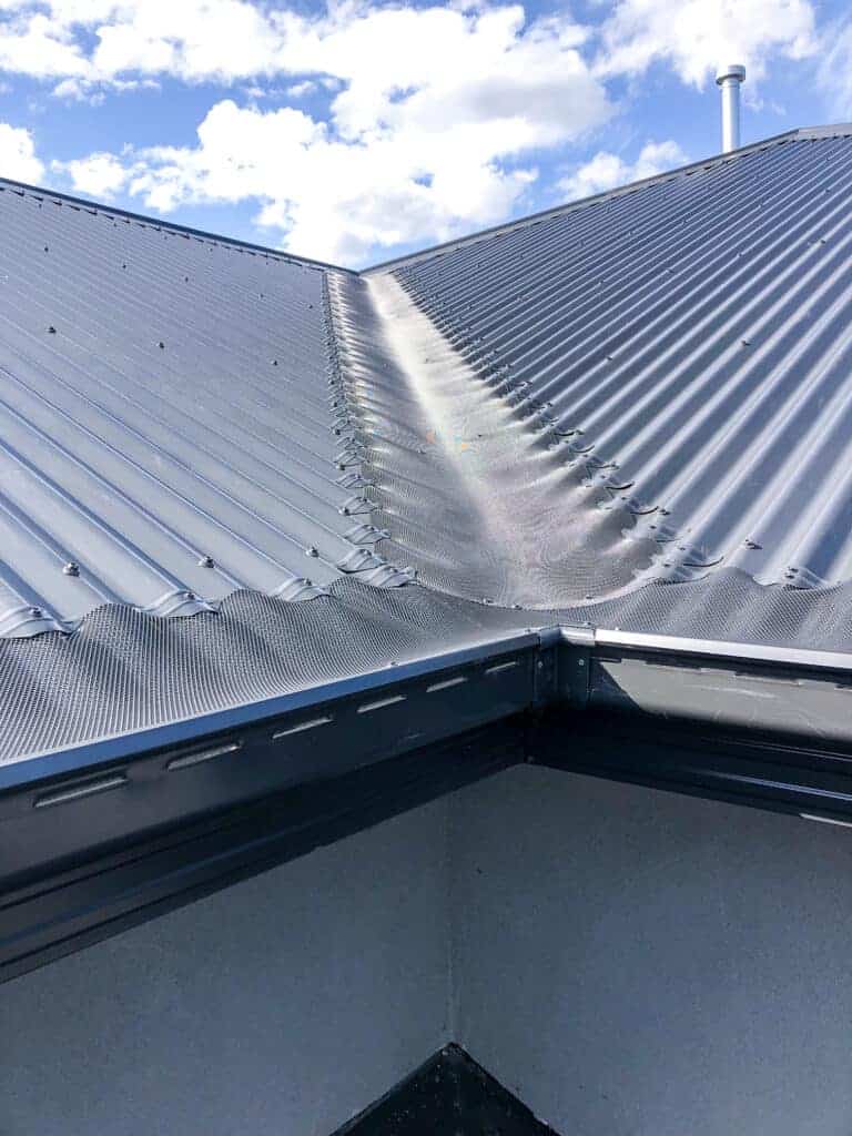 corrugated roof gutter guard valley installation