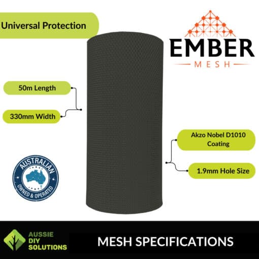 30m Ember Mesh Corrugated Ember Guard Kit - Image 3