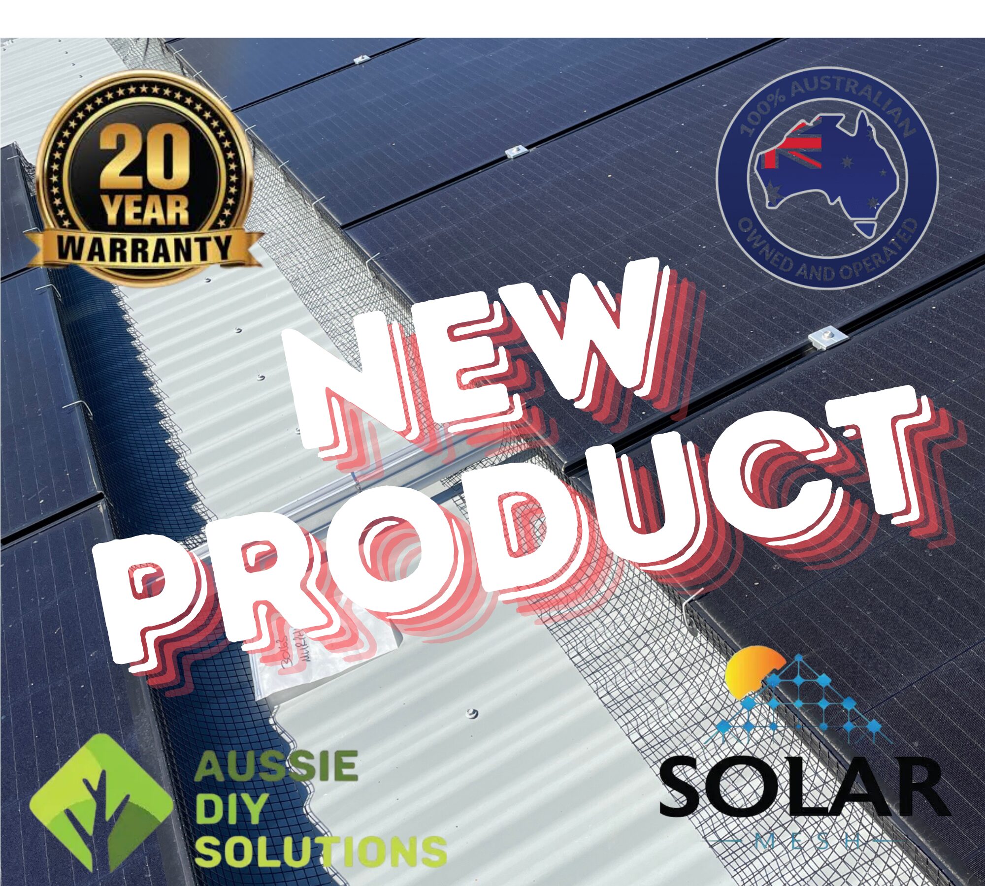 30m Aluminium Solar Panel Screening Kit for Bird Protection - Image 2