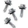 100 Hex Head Self Drilling Screws with Neoprene Washer
