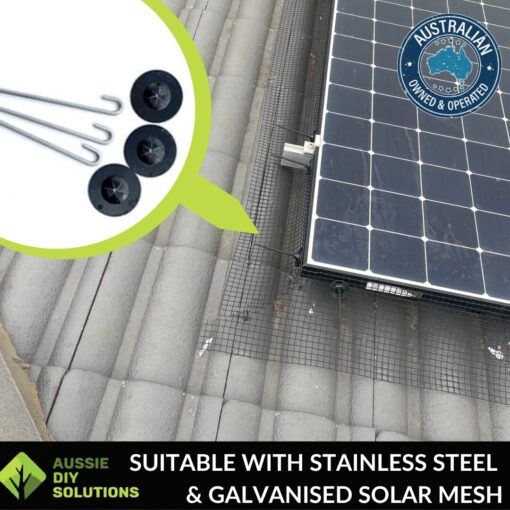 Aluminium Solar Hooks & Washers 100 Pack - Image 3