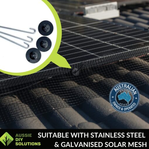 Aluminium Solar Hooks & Washers 100 Pack - Image 4