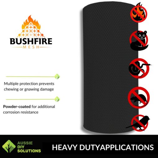 Bushfire protection mesh