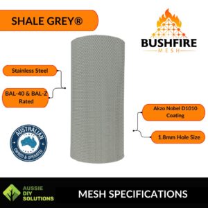 Bushfire protection mesh