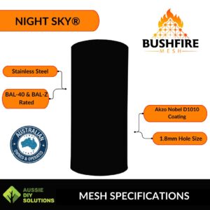 Bushfire protection mesh