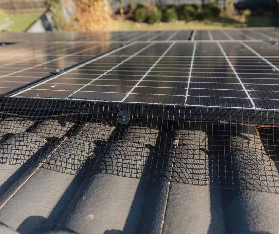 solar panel mesh install