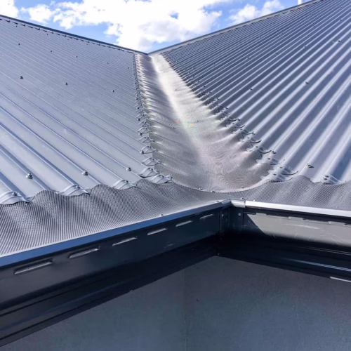 corrugated roof gutter guard valley installation
