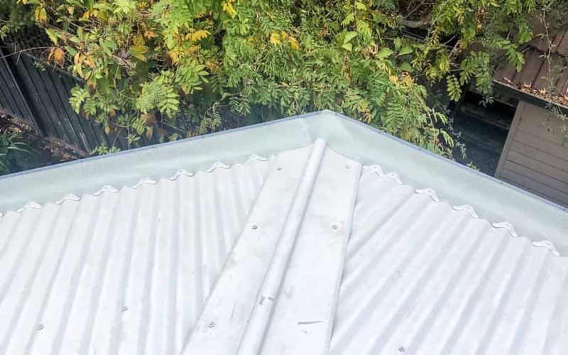corrugated roof gutter guard system